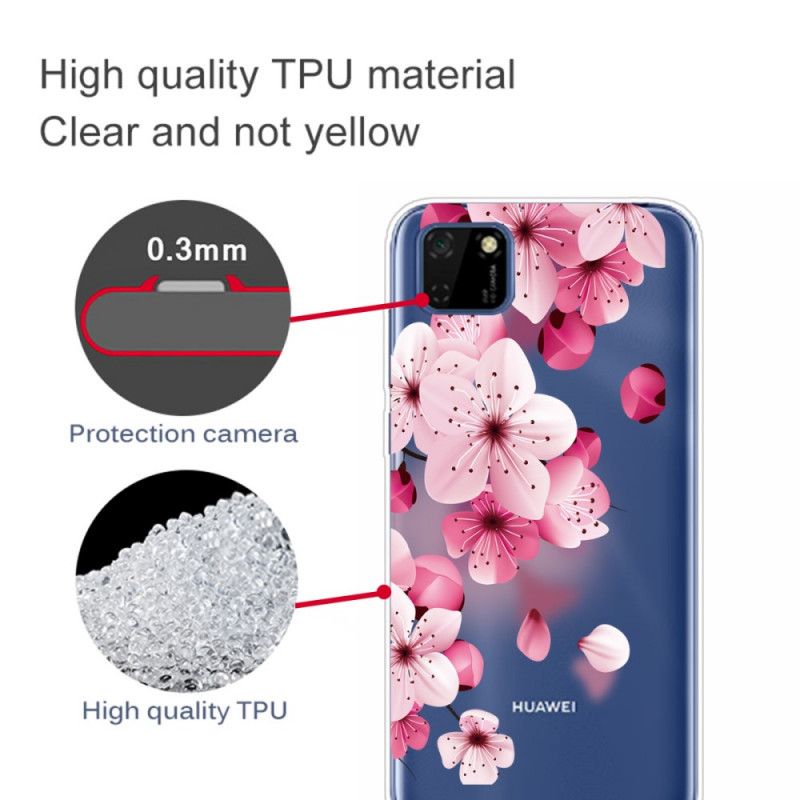 Cover Huawei Y5p Premium Blomster