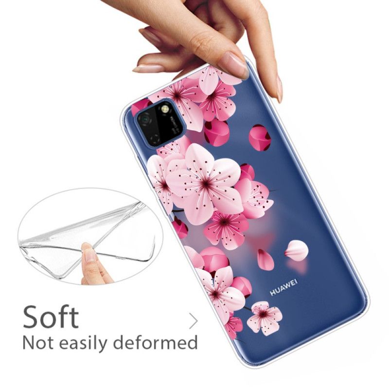 Cover Huawei Y5p Premium Blomster