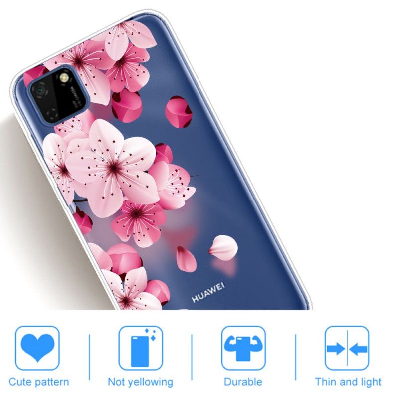 Cover Huawei Y5p Premium Blomster