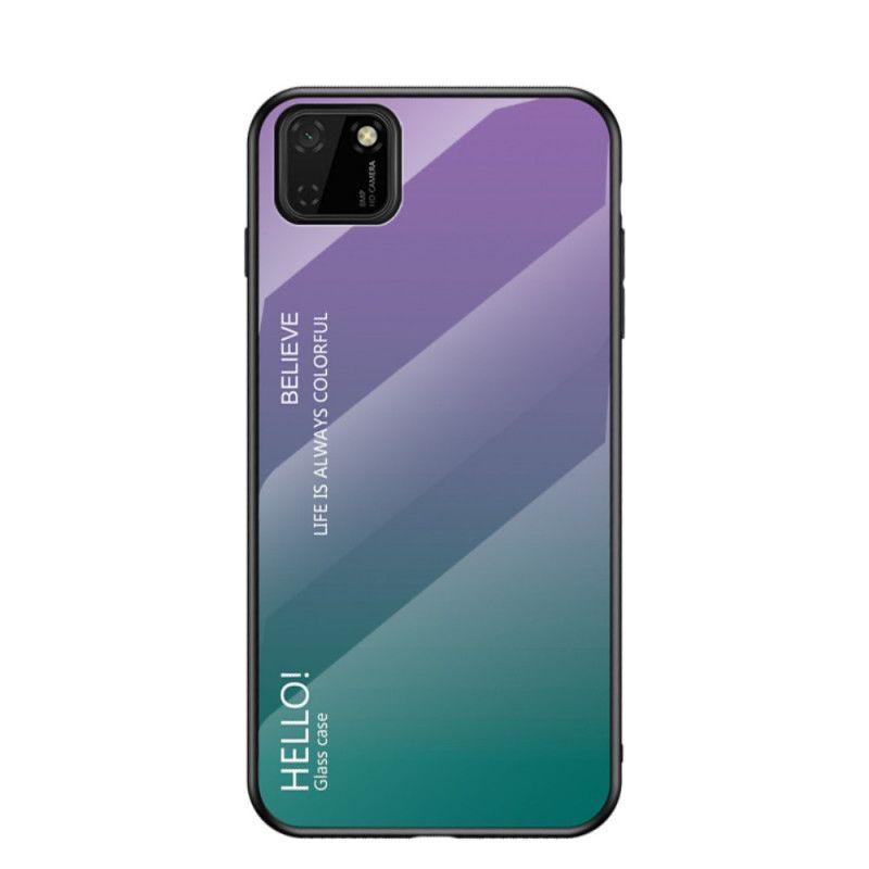 Cover Huawei Y5p Sort Hej Hærdet Glas