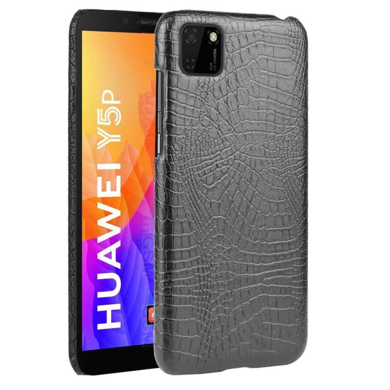 Cover Huawei Y5p Sort Krokodillehudeffekt