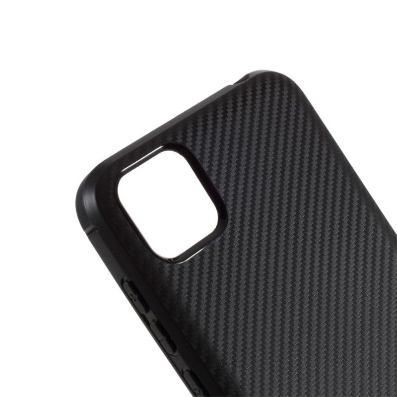 Cover Huawei Y5p Sort Mobilcover Enkelt Fleksibelt Kulfiber