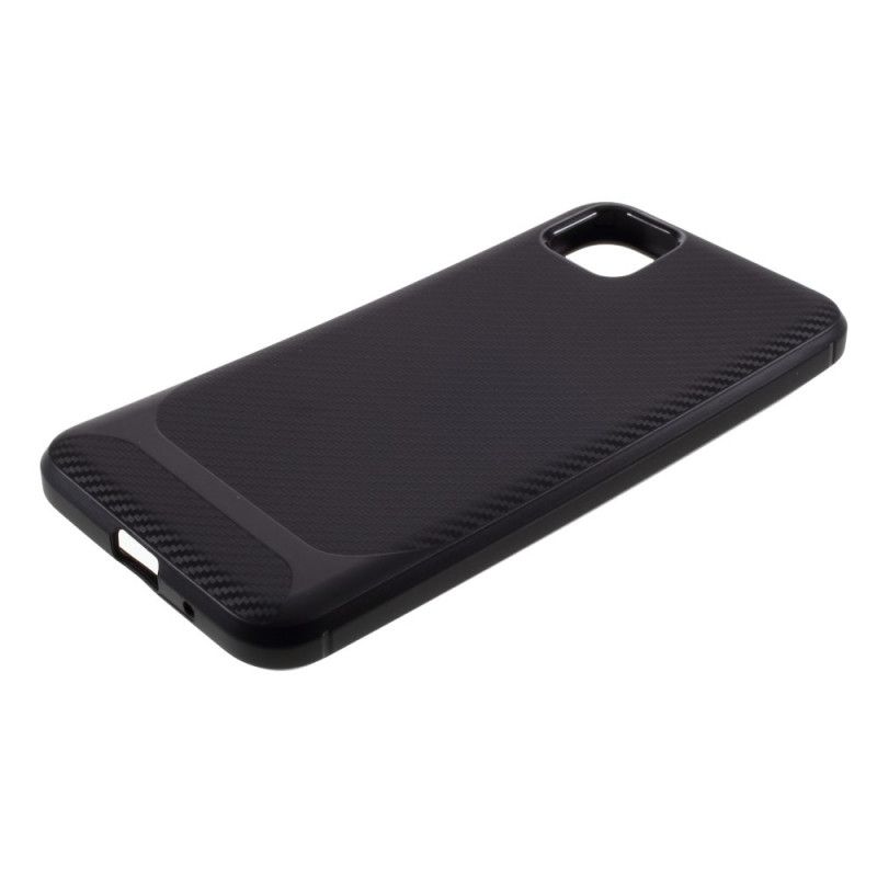 Cover Huawei Y5p Sort Mobilcover Enkelt Fleksibelt Kulfiber