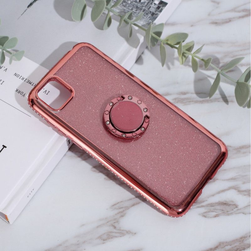 Cover Huawei Y5p Sort Pailletter Og Diamanter Ringer