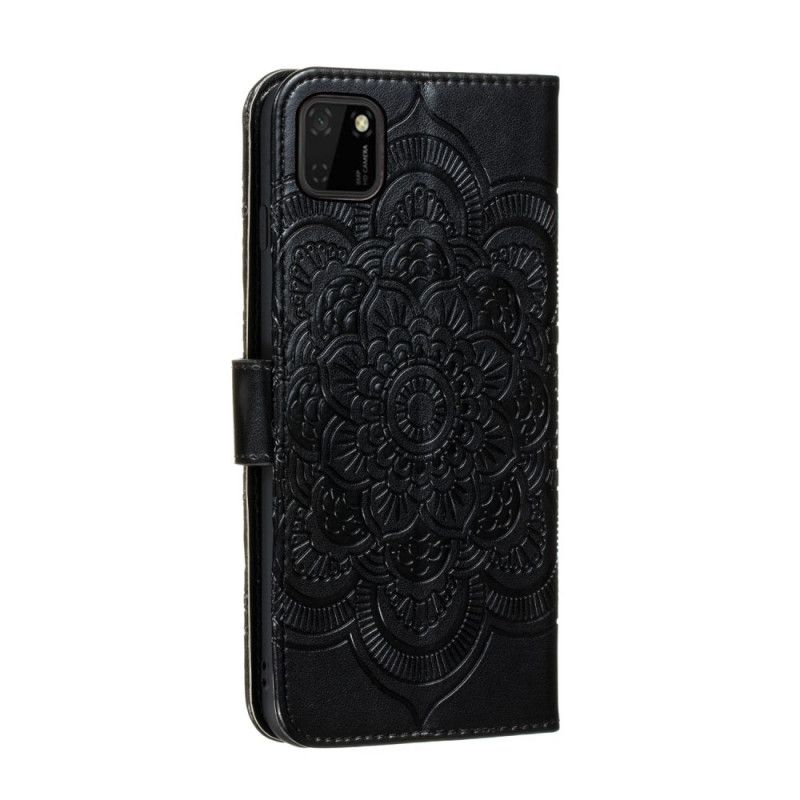 Flip Cover Huawei Y5p Sort Fuld Mandala