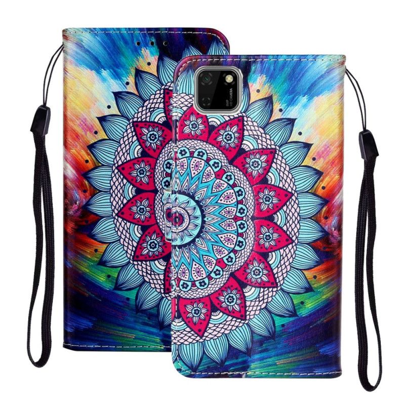 Flip Cover Huawei Y5p Ultra Farverig Mandala