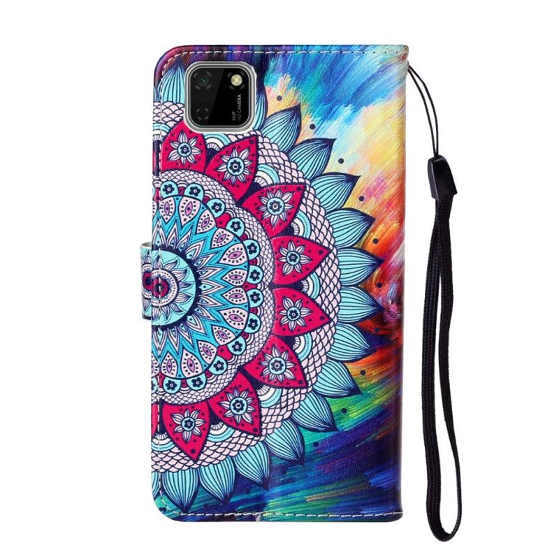 Flip Cover Huawei Y5p Ultra Farverig Mandala