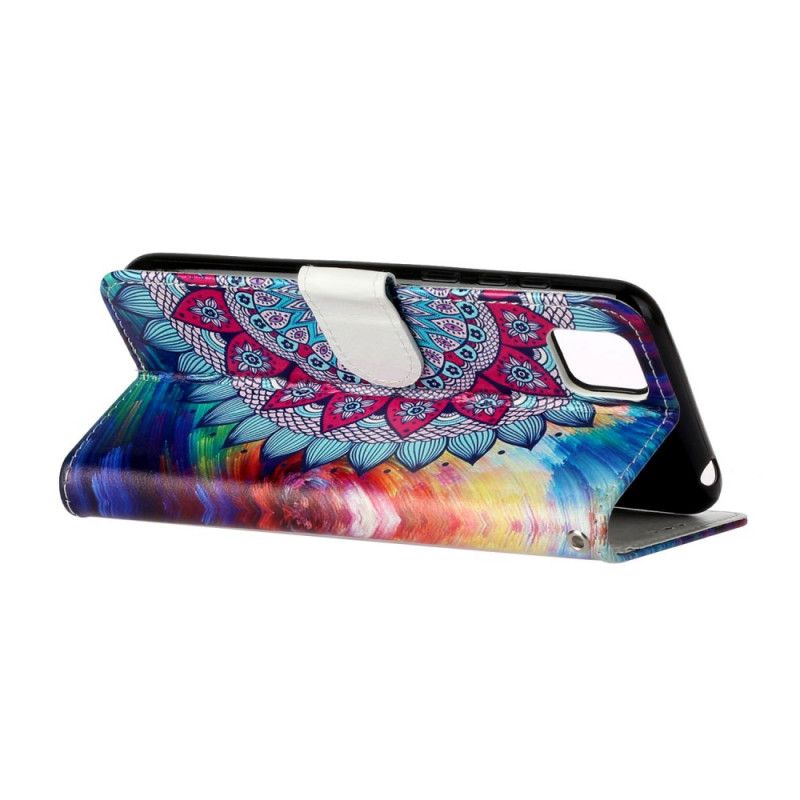 Flip Cover Huawei Y5p Ultra Farverig Mandala