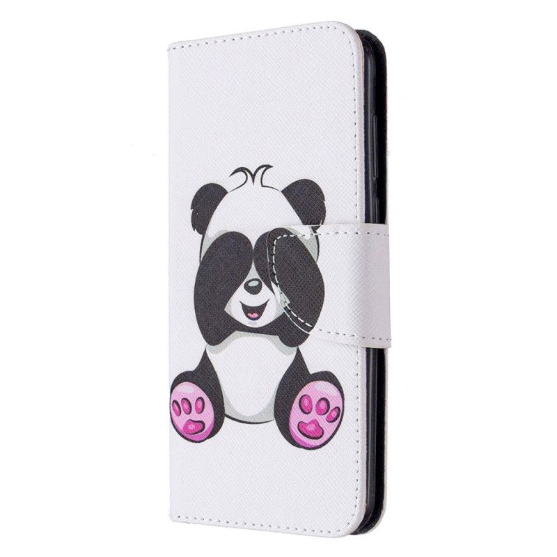 Flip Cover Læder for Huawei Y5p Sjov Panda