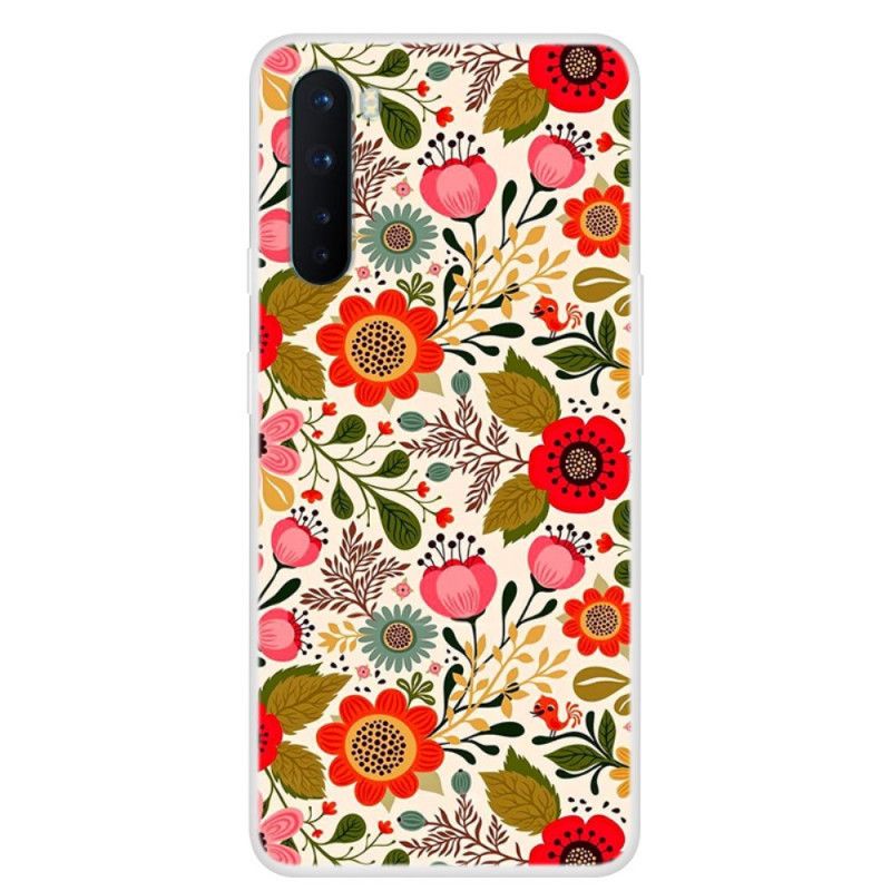 Cover for OnePlus Nord Blomstertæppe