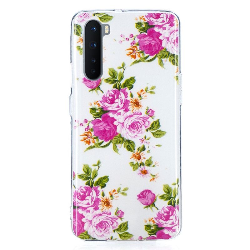 Cover for OnePlus Nord Fluorescerende Frihedsblomster