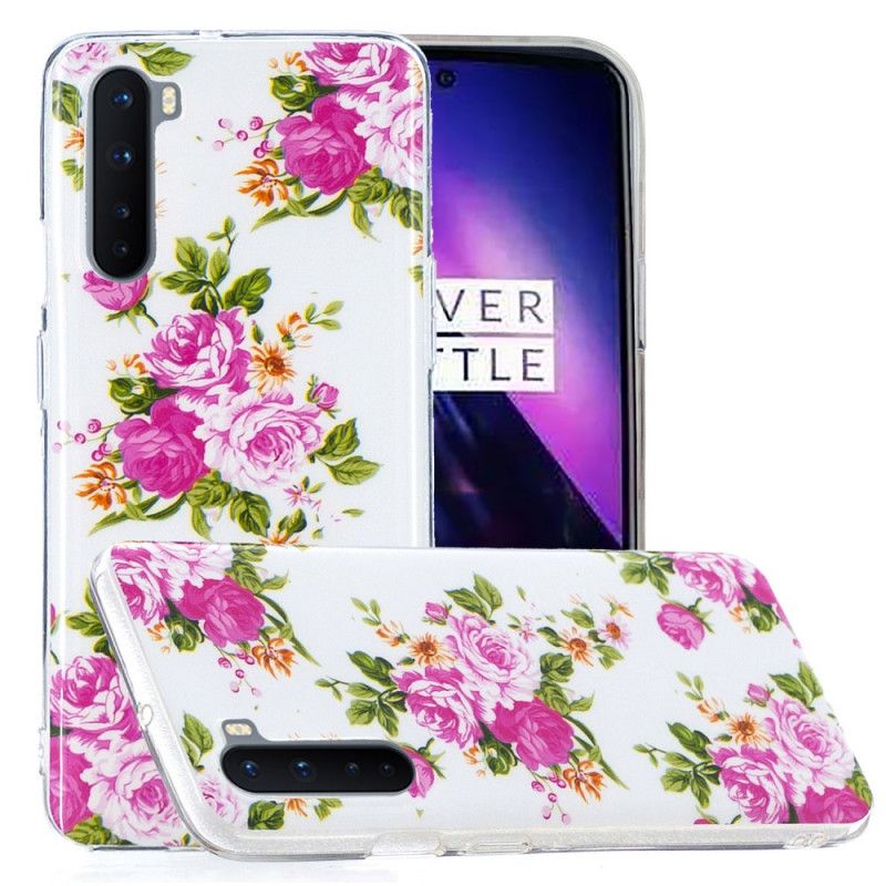 Cover for OnePlus Nord Fluorescerende Frihedsblomster