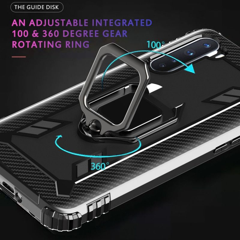 Cover for OnePlus Nord Sort Ring Og Kulfiber