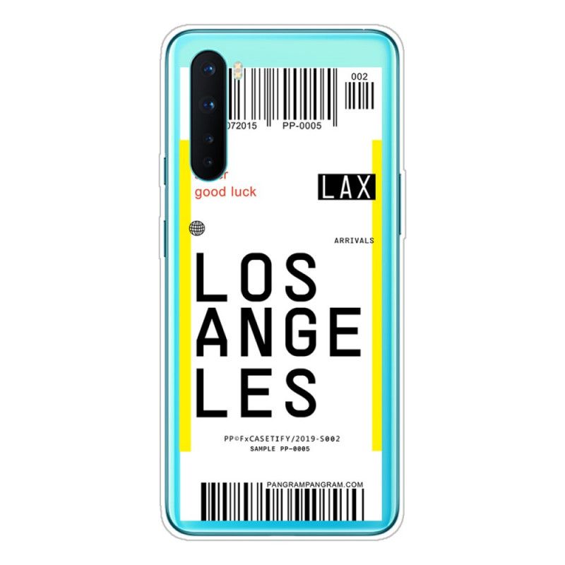 Cover OnePlus Nord Boardingkort Til Los Angeles