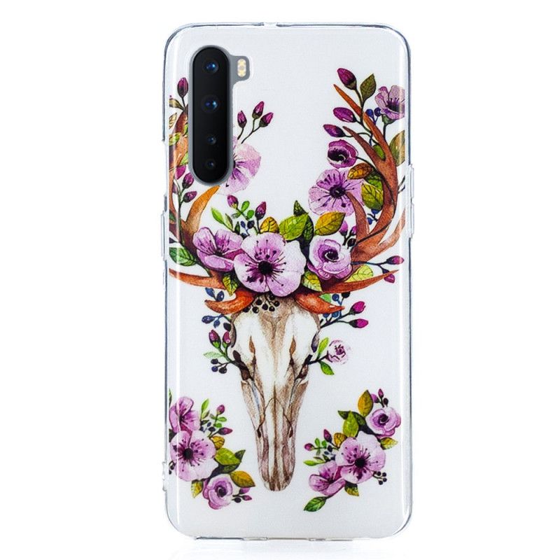 Cover OnePlus Nord Fluorescerende Blomstret Elg