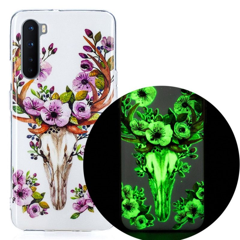 Cover OnePlus Nord Fluorescerende Blomstret Elg