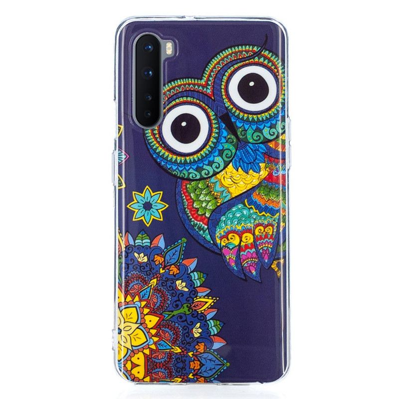 Cover OnePlus Nord Fluorescerende Mandala Ugle Original