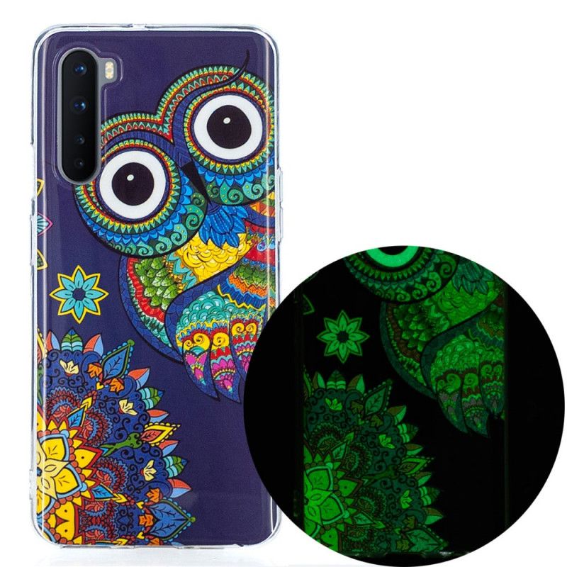 Cover OnePlus Nord Fluorescerende Mandala Ugle Original