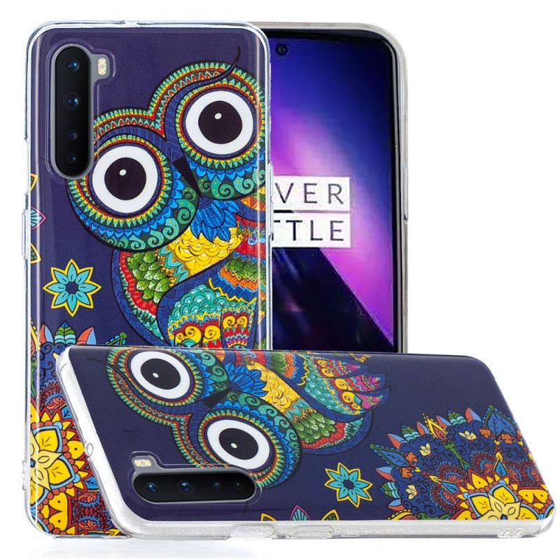 Cover OnePlus Nord Fluorescerende Mandala Ugle Original