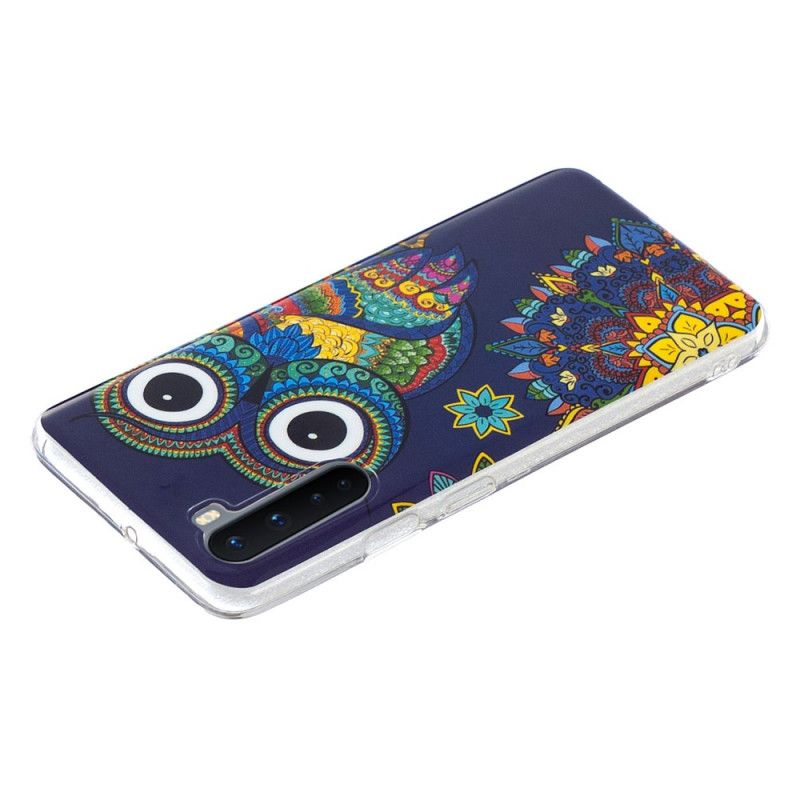 Cover OnePlus Nord Fluorescerende Mandala Ugle Original