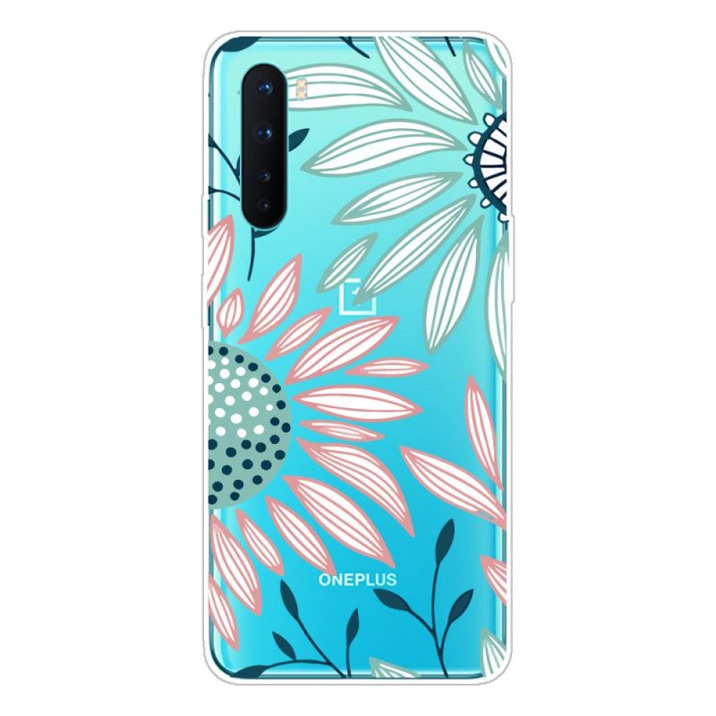 Cover OnePlus Nord Gennemsigtig En Blomst Original