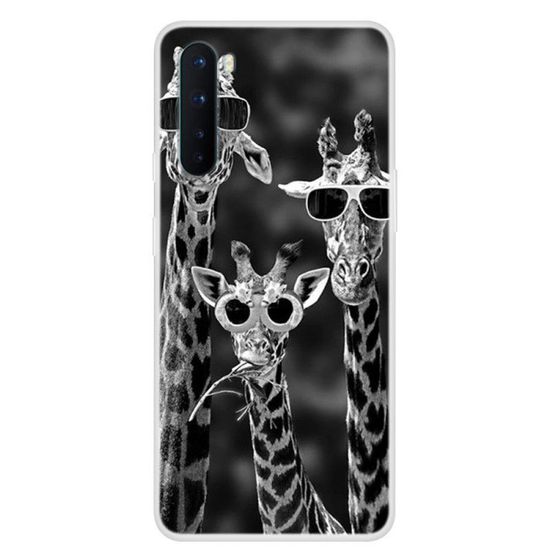 Cover OnePlus Nord Giraffer Med Briller