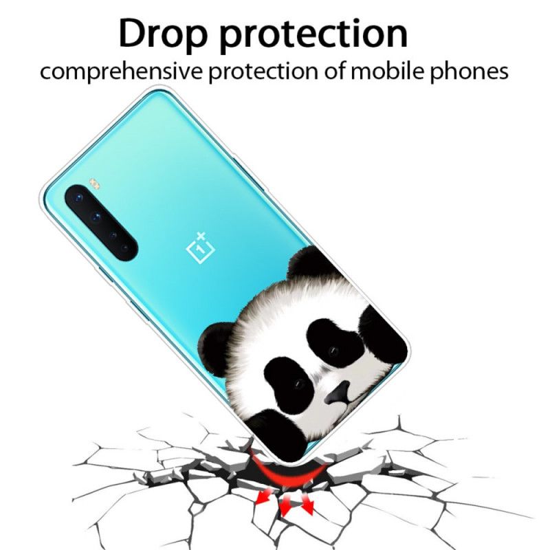 Cover OnePlus Nord Mobilcover Gennemsigtig Panda