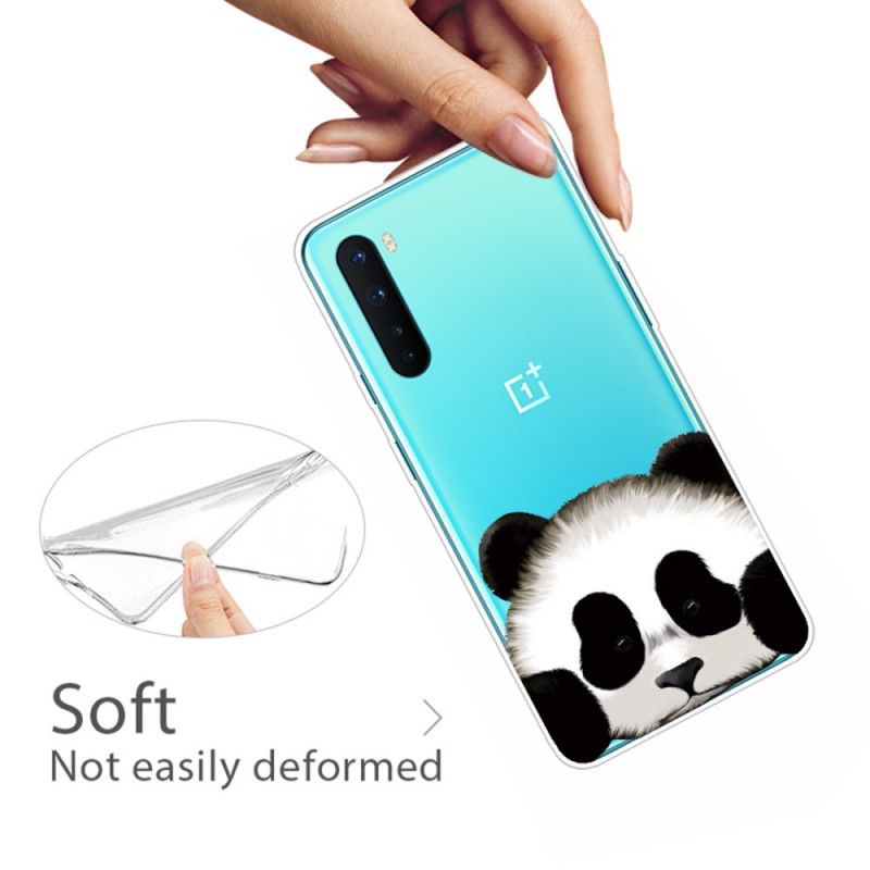 Cover OnePlus Nord Mobilcover Gennemsigtig Panda