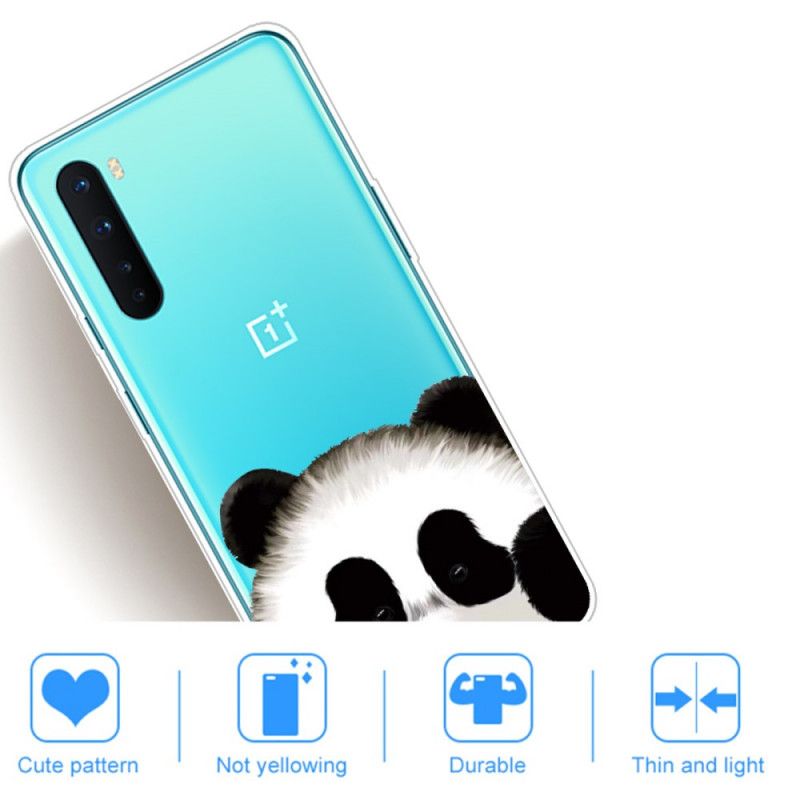 Cover OnePlus Nord Mobilcover Gennemsigtig Panda