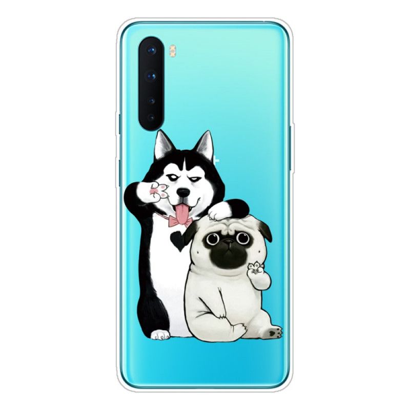 Cover OnePlus Nord Mobilcover Sjove Hunde