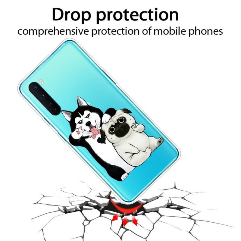 Cover OnePlus Nord Mobilcover Sjove Hunde