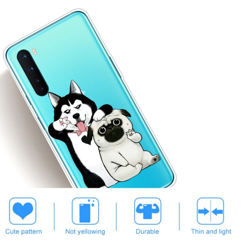 Cover OnePlus Nord Mobilcover Sjove Hunde