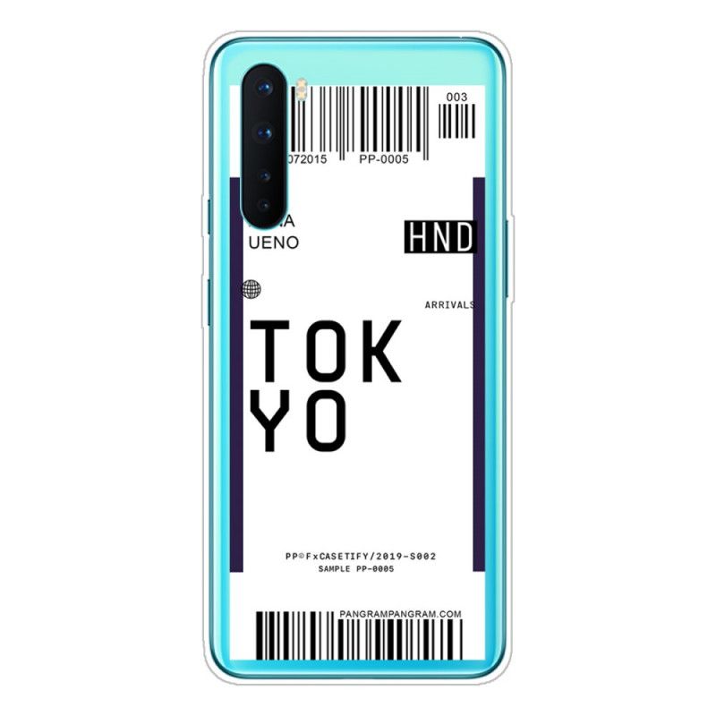 Cover OnePlus Nord Mørkeblå Boardingkort Tokyo