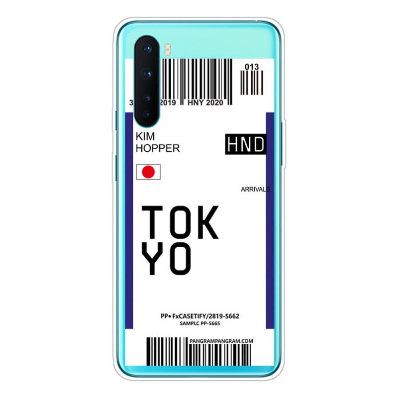 Cover OnePlus Nord Mørkeblå Boardingkort Tokyo