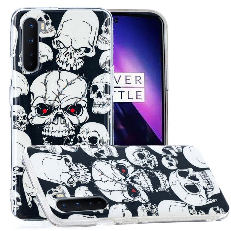 Cover OnePlus Nord Opmærksomhed Fluorescerende Kranier