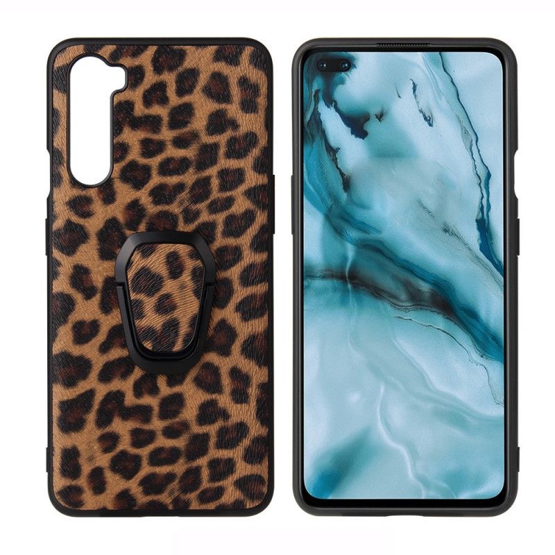 Cover OnePlus Nord Ringstøttende Leopardhudeffekt