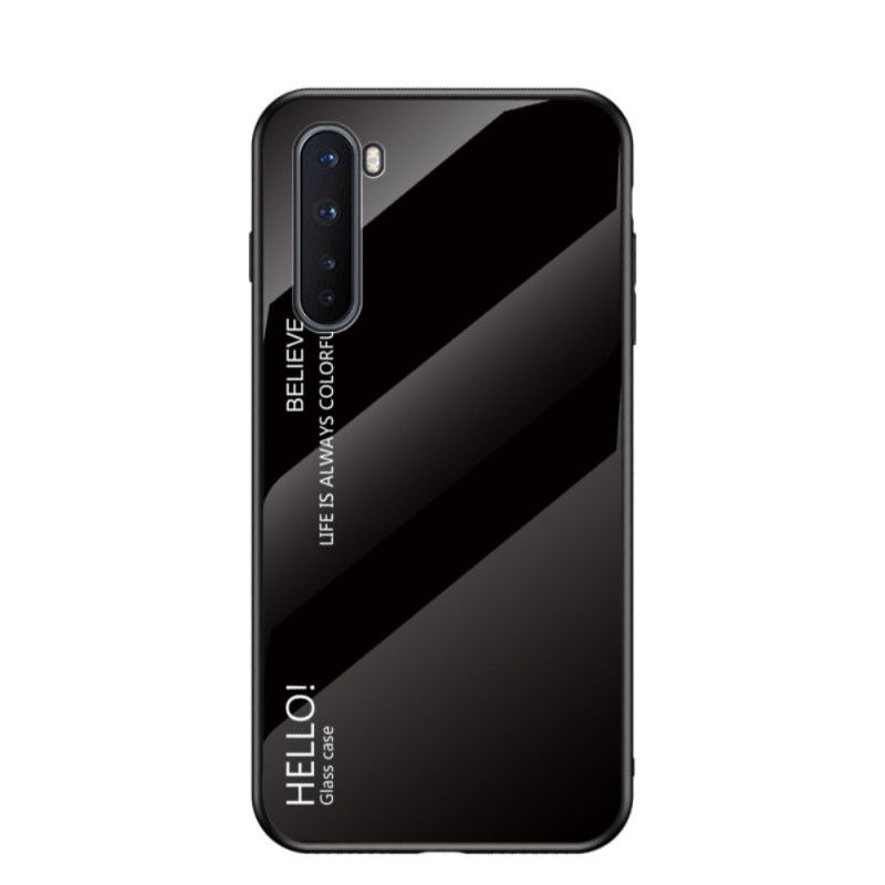 Cover OnePlus Nord Sort Hej Hærdet Glas