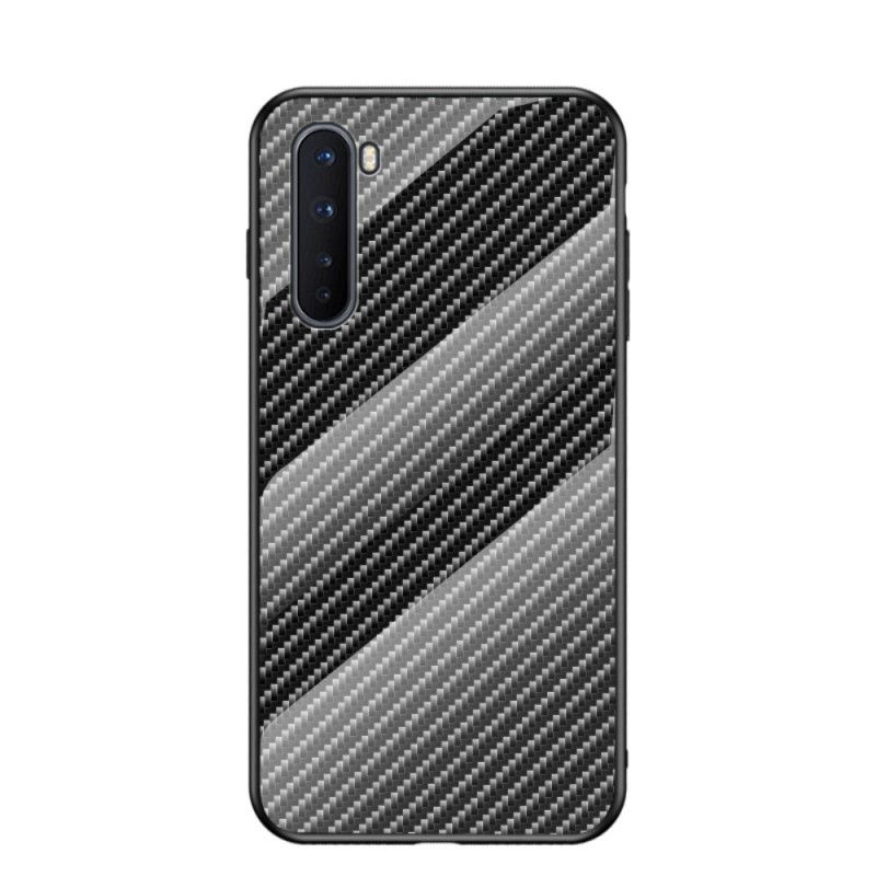 Cover OnePlus Nord Sort Kulfiber Hærdet Glas Original