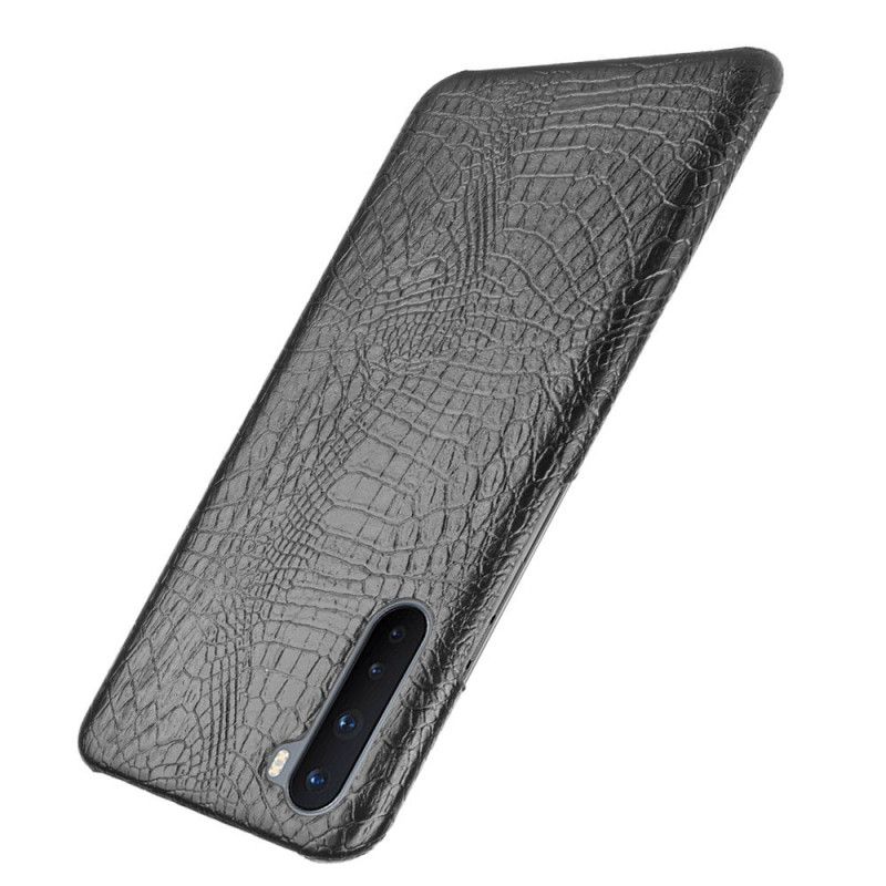 Cover OnePlus Nord Sort Mobilcover Krokodillehudeffekt