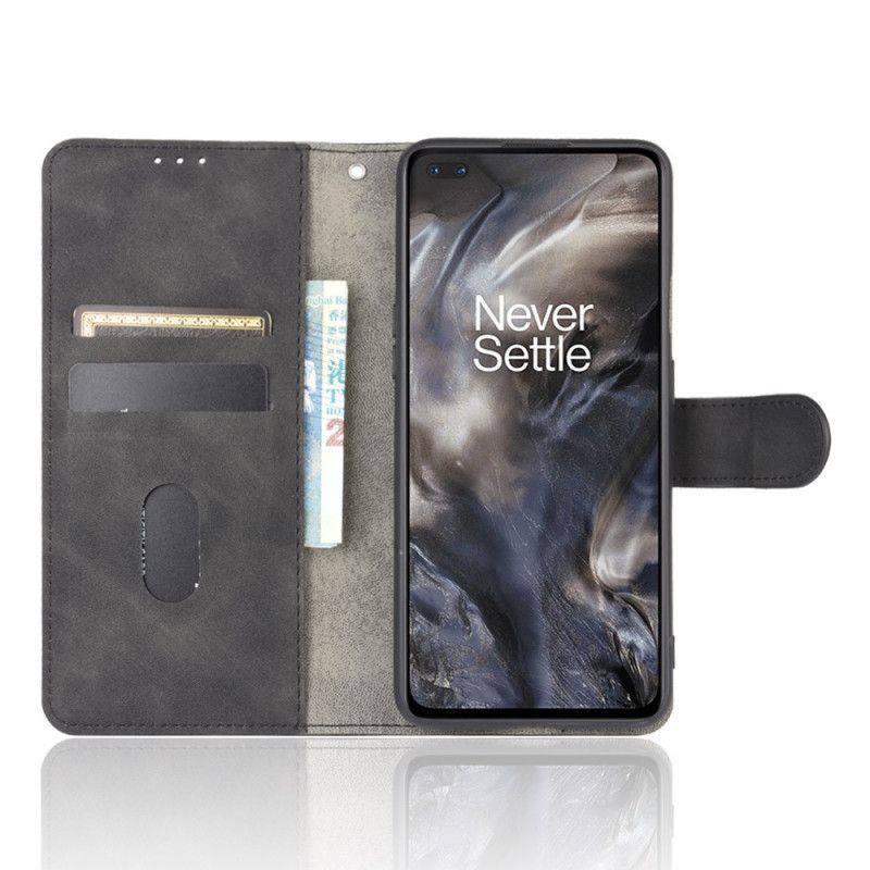 Flip Cover Læder for OnePlus Nord Sort Soft Touch Af Lædereffekt