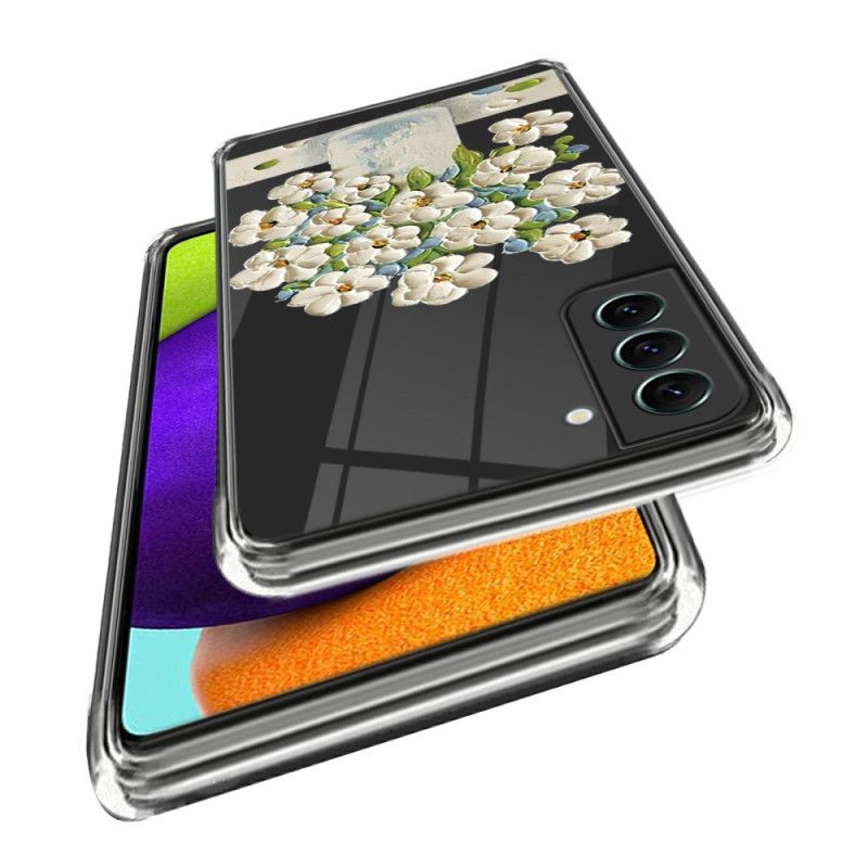 Cover Samsung Galaxy S24 Plus 5g Hvide Blomster Maleri