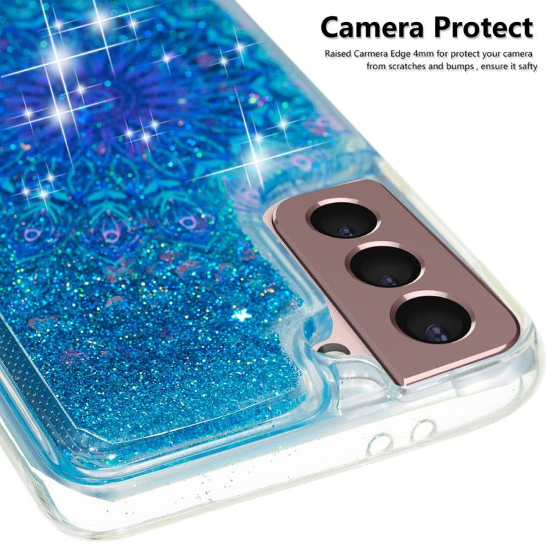 Cover Til Samsung Galaxy S24 Plus 5g Flydende Glitter Og Mandala