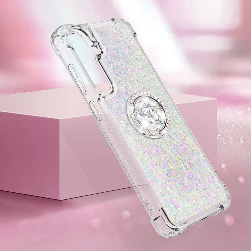 Cover Til Samsung Galaxy S24 Plus 5g Glitter Ring-støtte