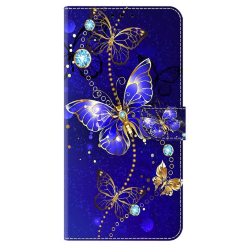 Flip Cover Samsung Galaxy S24 Plus 5g Diamantsommerfugle