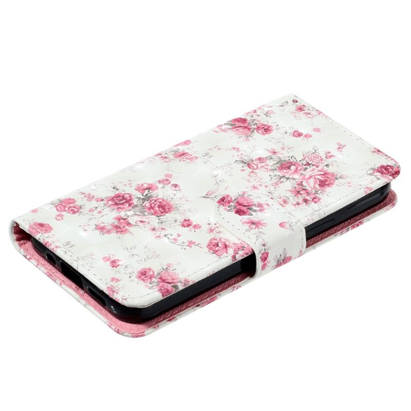 Flip Cover Samsung Galaxy S24 Plus 5g Frihedsblomster Med Rem