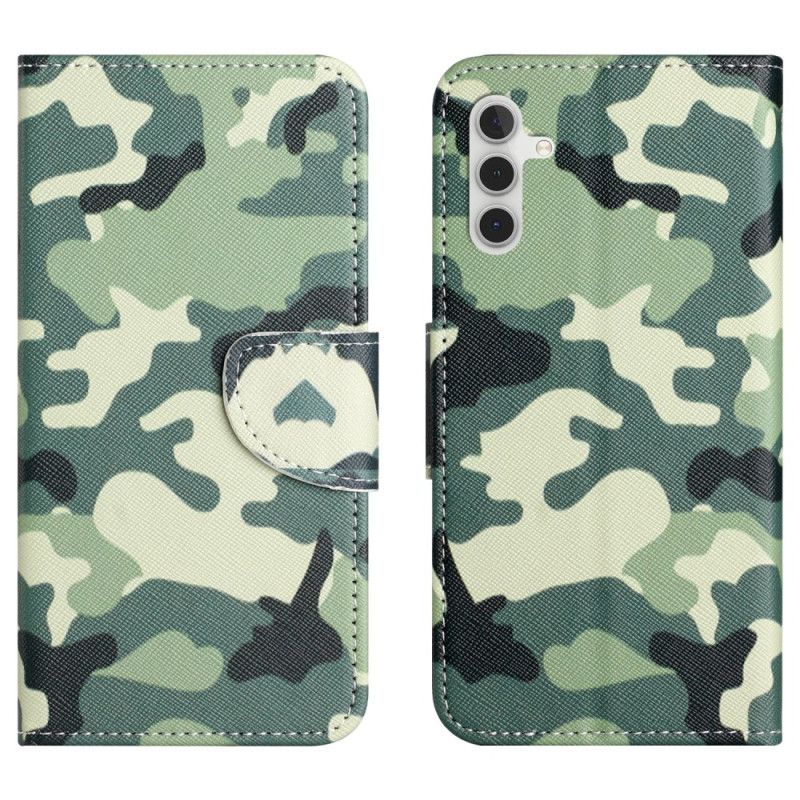 Flip Cover Samsung Galaxy S24 Plus 5g Militær Camouflage