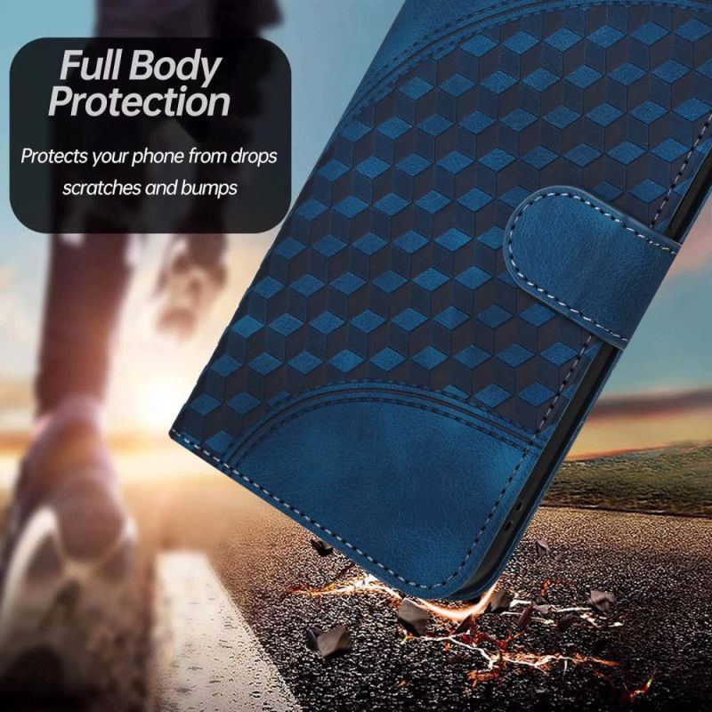 Flip Cover Til Samsung Galaxy S24 Plus 5g Elefanthovedmønster Med Rem