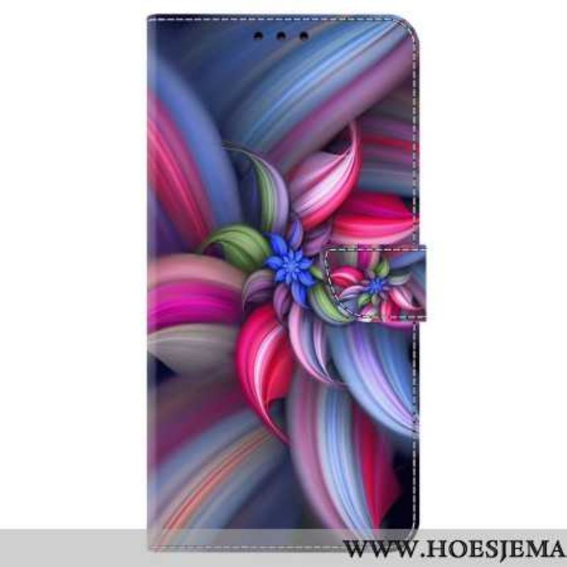 Flip Cover Til Samsung Galaxy S24 Plus 5g Farverige Blomster