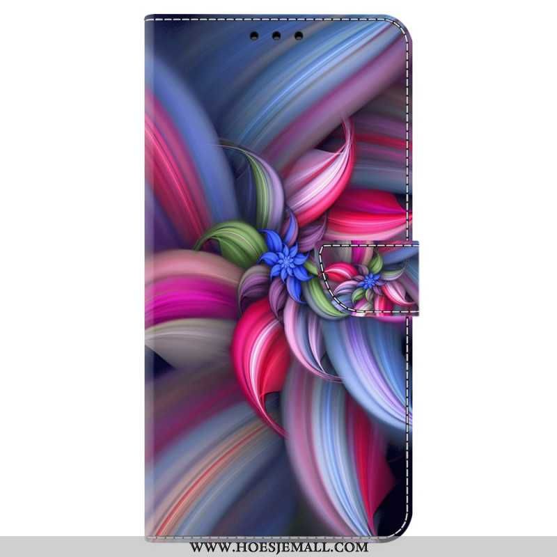 Flip Cover Til Samsung Galaxy S24 Plus 5g Farverige Blomster