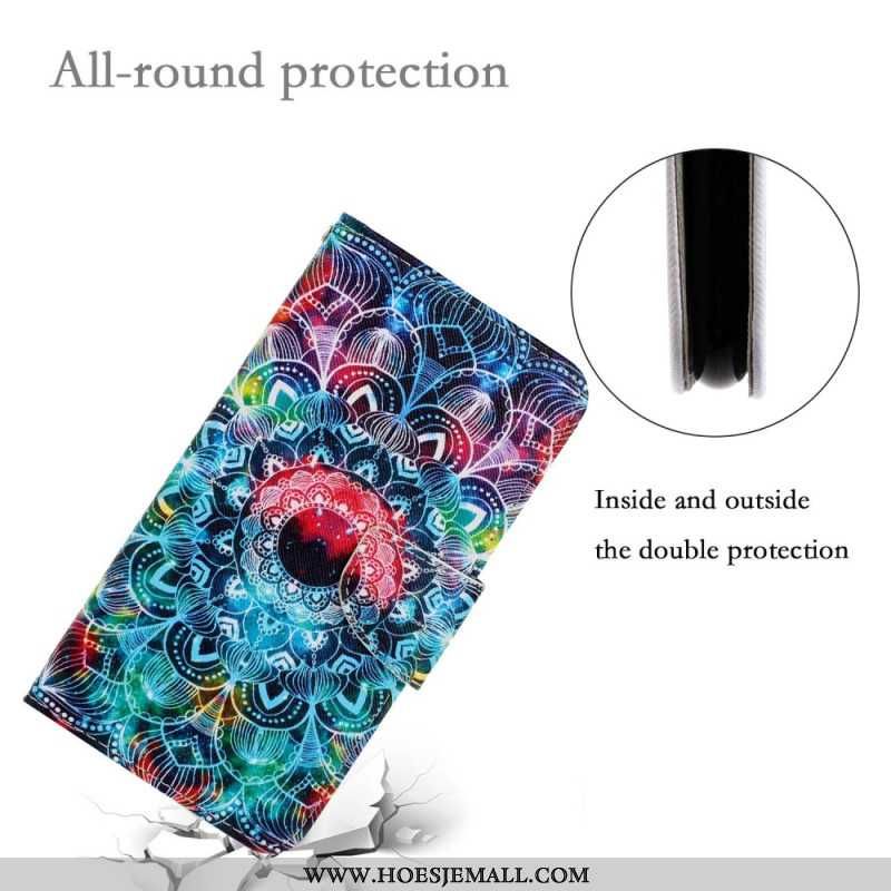 Flip Cover Til Samsung Galaxy S24 Plus 5g Mandala Med Rem